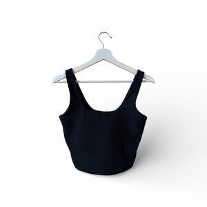 Skechers Black Scoop-Neck Cropped Tank Top